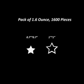 Confetti Star Sequins Table Confetti Metallic Foil Sprinkles or DIY Birthday Confetti for Wedding Engagemetn Christamas New Year Theme Party Celebrations Favor Party Supplies(Silver,2 SIZE)