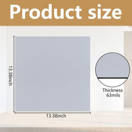 LFUTARI 4 Pcs 13.4'' x 13.4'' Strong Magnet Vent Covers, 63Mil Extra Thick Magnetic Register Cover, Square Air Vent Sealing Covers for Home Wall Ceiling Floor HVAC AC RV Steel Vents