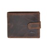 MORUCHA Wallets Men Anti-Theft RFID Blocking Genuine Distressed Hunter Leather
