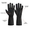 Hugger Men's Unlined Extra Long Water Resistant Leather Gauntlet Glove