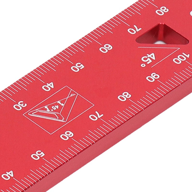 Aluminum Framing Woodworking Squares High Accuracy L Scribing Ruler with