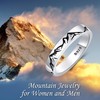 YFN Mountain Rings Sterling Silver Mountain Rings Nature Jewelry Gift