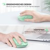 TECKNET Maus Kabellos, Bluetooth Maus (Tri-Mode: BT 5.0/3.0+2.4GHz) Funkmaus mit