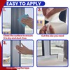 Birllaid White Window Weather Sealing Tape,Window Draft Isolation Sealing Film