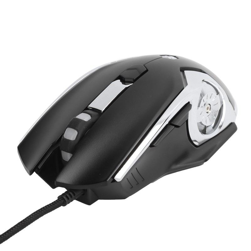 AJAZZ Wired Mouse 6 Button 4Speed DPI Adjustable Plug in