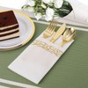 FOCUSLINE 200 Linen Feel Disposable Bathroom Napkins, Soft and Absorbent