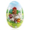 com-four® 6 x Easter eggs for filling, colourful filling eggs