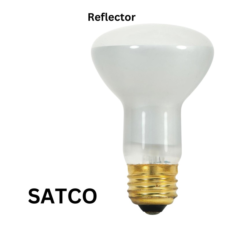 Satco S8519 45W R20 Incandescent Reflector Bulb, 130V, E26 Medium