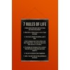 7 Rules Of Life, motivational poster print
