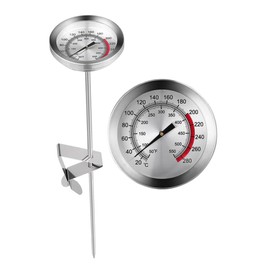 Outanaya Stainless Steel Meat Thermometer Probe for BBQ Cooking Accurate Temperature Readings Lightweight Portable Easy to Operate for Frying Grilling