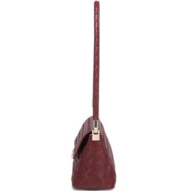 WSRYDJDL Shoulder Bags for Women Vintage Handbag Retro Classic Small Purse Cute Hobo Tote Handbag Mini Clutch Purse (BZ Wine Red)