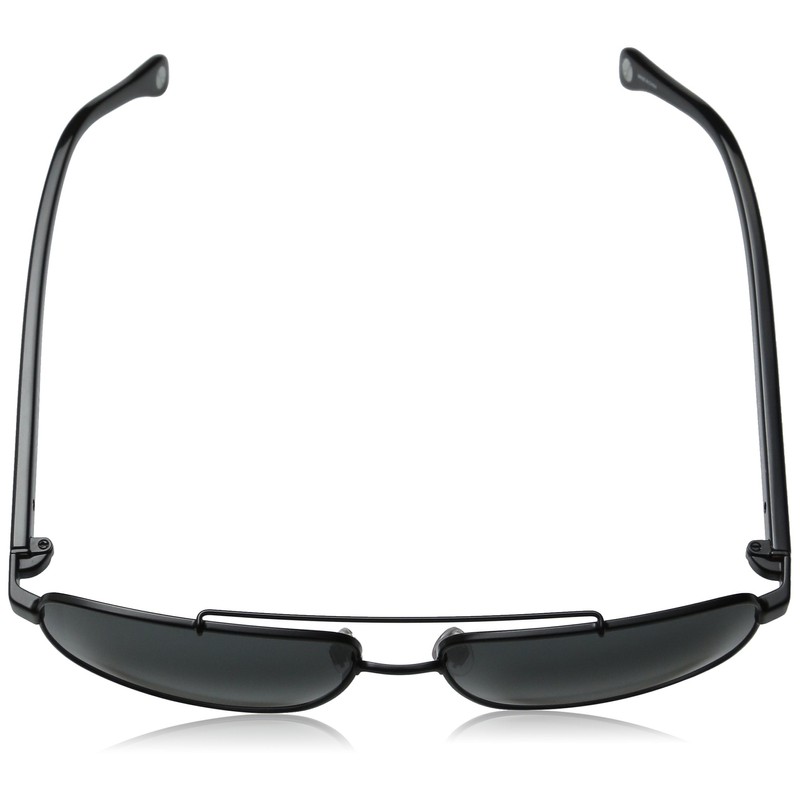 Jack Spade Men's Garrett Rectangular Sunglasses, Black, 59 mm