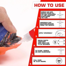 Loctite Super Glue Gel Tube, Clear Superglue for Plastic, Wood, Metal, Crafts, & Repair, Cyanoacrylate Adhesive Instant Glue, Quick Dry - 0.07 fl oz Bottles, Pack of 2