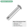 M METERXITY 8-Pack Single Hole Clevis Pins, M8 x 45mm