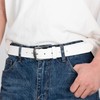 KM Legend Mens Leather Dress Belt for Work Business and