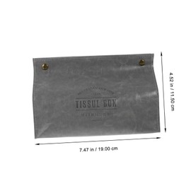 Ipetboom 1pc Tissue Bag Holder Vintage Grey Napkin Box for Home Office Decor Elegant Design for Easy Tissue Access for Housewarming Special Occasions