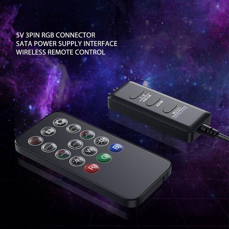 CCYLEZ ARGB Wireless Controller for PC RGB Case Fan, 3