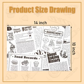 200pcs Deli Paper Sheets 10" x 14", Premium Food Basket Liners, Grease Resistant Wax Paper Sheets for Food, Sandwich Wrapping Paper for Home, Picnic, Tray, Wrap, Burger and Burrito