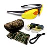 Shilba Hunter Glasses Protection of Hunting, Unisex Adult, Black, S