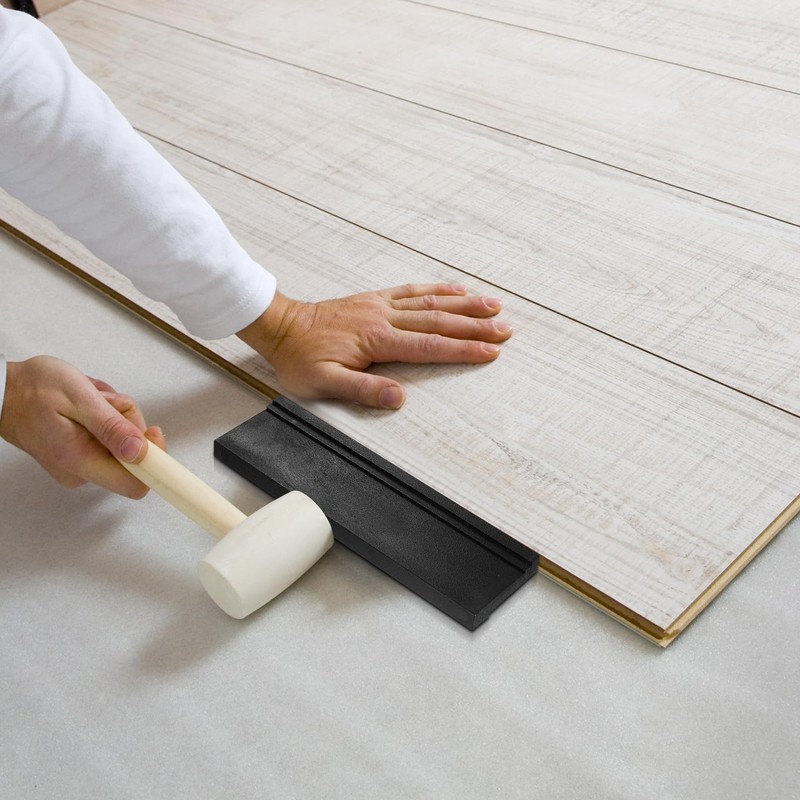 2 Pcs Laminate Flooring Tools, Universal Tapping Block for Vinyl