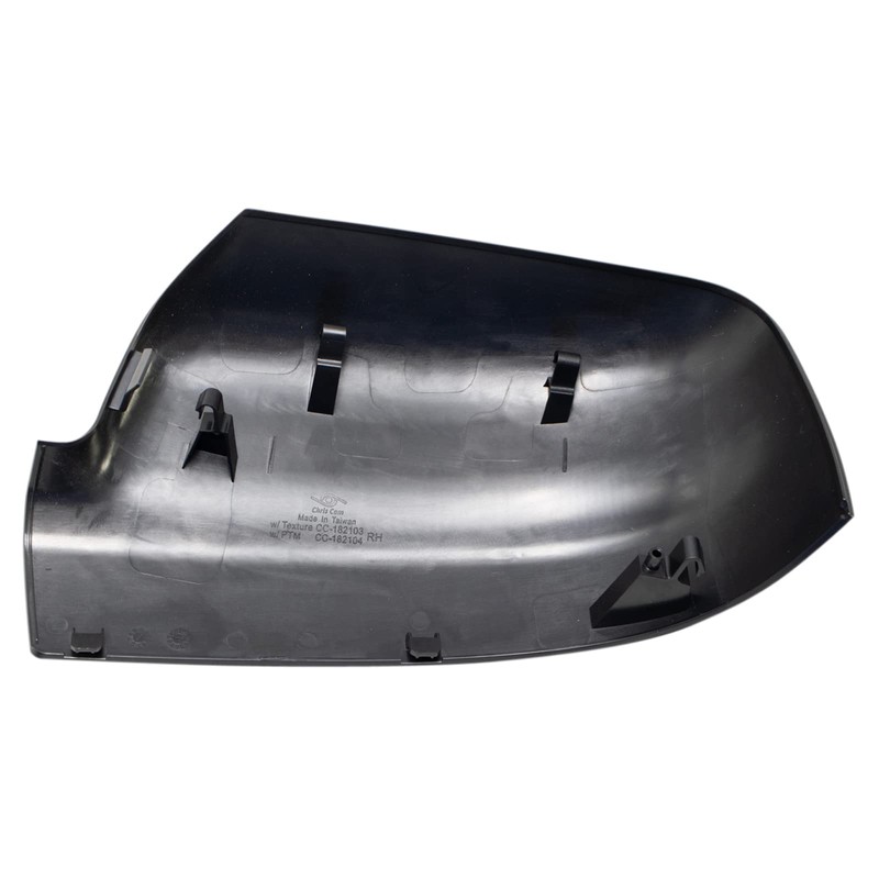TRQ Exterior Mirror Cap Cover Textured Black RH Passenger Side