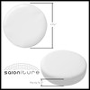 Saloniture 2-Pack Round Stool Seat Cover, 17-1/2 Inch Waterproof Slipcover