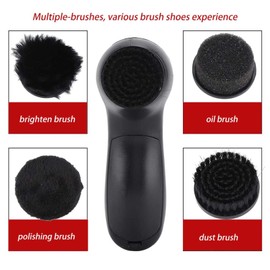 Electric Shoes Polisher, Light Weight Black Plastic Leather Electric Brushes, for Leather Bags for Car Maintenance