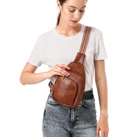 MHCNLL Sling Bag for Women Anti Theft RFID Crossbody Purse Fashion Chest Bag for Travel Chest Bag Backpack