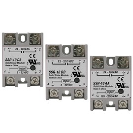 DAHSLNWKN SSR-60DA SSR-80DA SSR-100DA SSR-60AA SSR-60DD SSR 60A 80A 100A DD DA AA Solid State Relay Module for PID Temperature Control 1Pcs (Color : Dd, Size : SSR-80A)