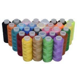 Sewing Threads Kits Polyester 30 Spool 250 Yards Per Spools for Hand Machine Sewing (30 Colors)