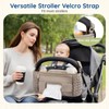 mommore Stroller Organizer with Insulated Cup Holders, Adjustable Stroller Caddy
