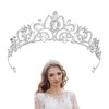 Silver Princess Crown, Crystal Tiara Crown Jewelry Rhinestone Headband for