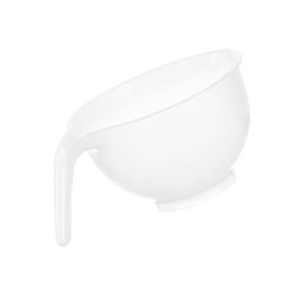 lasenersm 1 Piece Hair Color Bowl Plastic Hair Dye Bowls Hair Color Mixing Bowl Round Applicator Bowls Hair Dyeing Coloring Tool with Handle for Home 