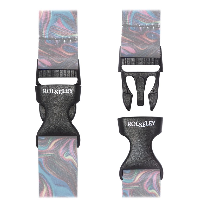 ROLSELEY Multicolour Lanyard Neck Strap with TIE DIAGONAL STRIPES pattern