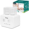 LIONELO Thermup Double Bottle Warmer, 2 Bottles Simultaneously, Heat Milk