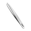 AioBos Tweezers, Round Tip Type, Precision Tweezers, Heat-treated, Sandblasted, Eyebrow