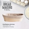 Jeensley Boxed Sourdough Starter Feeding Jar Kit with Oval Proofing