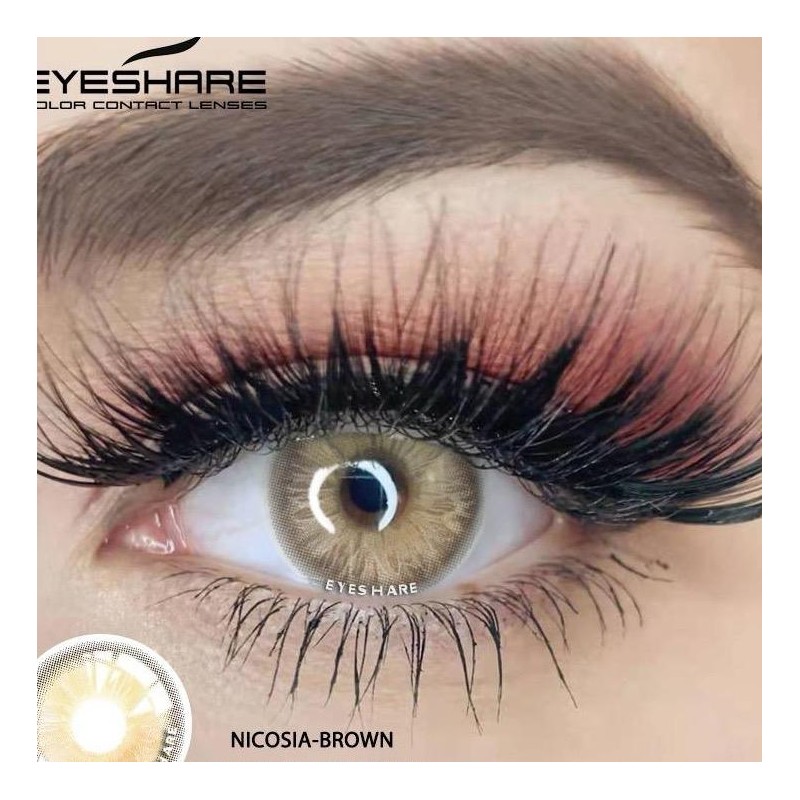Eyelash set for DIY use lashes eyelashes tool:_Nicosia brown