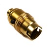 Switched Lamp Holder Brass Bayonet Cap (BC) (B22d) 10mm Screw