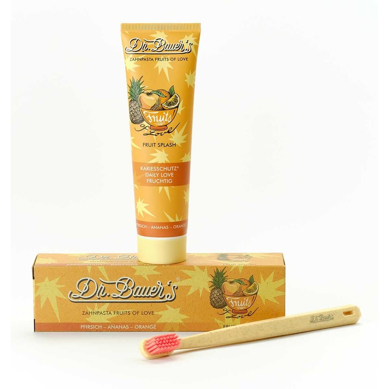 Dr. Bauer's Fruits of Love Fruit Splash Toothpaste, Toothpaste in