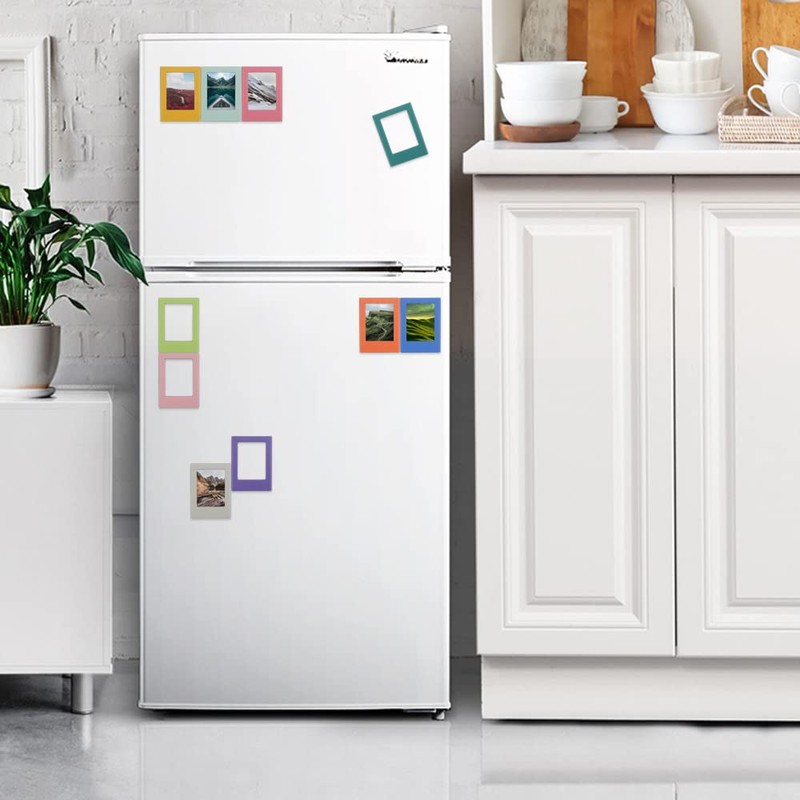 10 Color Magnetic Photo Frame Plastic Refrigerator Magnets Fridge Frames