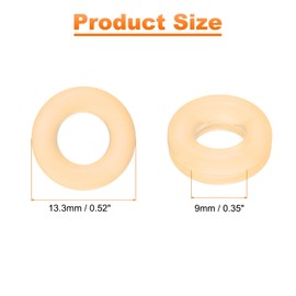 HARFINGTON 18 Pairs Glasses Ear Grip 0.52" Silicone Ring Type Anti-Slip Ear Hook Eyewear Retainer Eyeglass Temple Tips Sleeve Retainer for Glasses Sunglasses Sports Eyeglasses, Skin Color