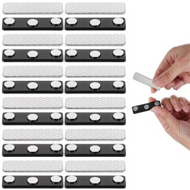 BOHUIZ 12 Pairs Magnetic Curtain Closure, Blackout Roller Blind Accessories, Curtain Magnets Tiebacks, Magnetic Curtain Magnets Clips for Blackout Curtains