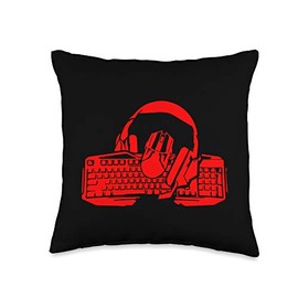 Computer Gamer Gift Men Women Kids WASD Keyboard PC Gaming Throw Pillow