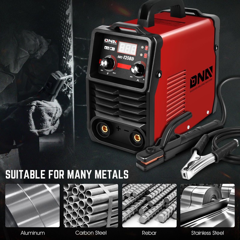 DNA MOTORING 120A/110V ARC Welder Machine, Portable Hot Start Welding