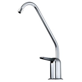 Watts Premier Standard Non-Air Gap Auxiliary Faucet with 1/4" Supply Tubing Connection for RO Reverse Osmosis Water Filtration Systems, Touch N'Flow Spring Loaded Handle, Medium, Chrome