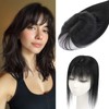 Hair Toppers for Women Real Human Hair，Benehair 360°3D Clip in
