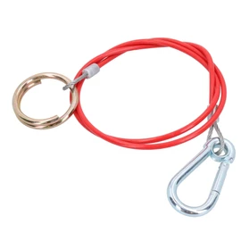 AB Tools 1m 2mm Braked Trailer Break Away cable (red) TR027