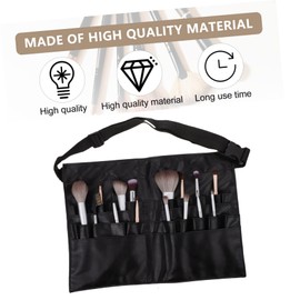 NOLITOY 1PC Professional Makeup Tool Waist Bag Multi Function Cross Body Makeup Brush Organizer for Artists Durable PU Material for Storage