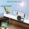 GLORIOUS-LITE Solar Security Lights 2400mAh LED Motion Sensor Light Outdoor,